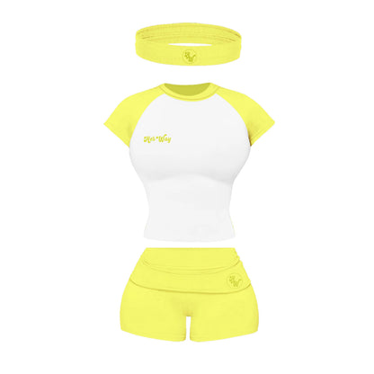 Sunbeam Yellow Folded Waist Set