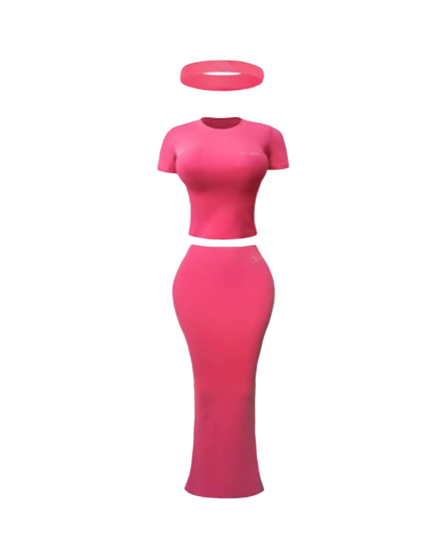 Plush Pink Skirt Set